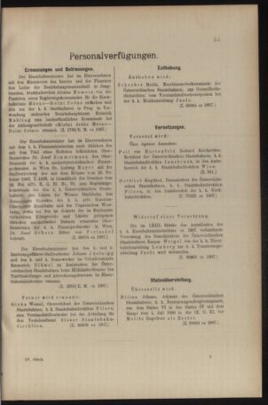 Verordnungs- und Anzeige-Blatt der k.k. General-Direction der österr. Staatsbahnen 19080111 Seite: 5