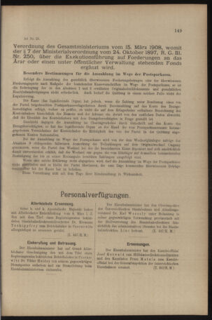 Verordnungs- und Anzeige-Blatt der k.k. General-Direction der österr. Staatsbahnen 19080411 Seite: 3