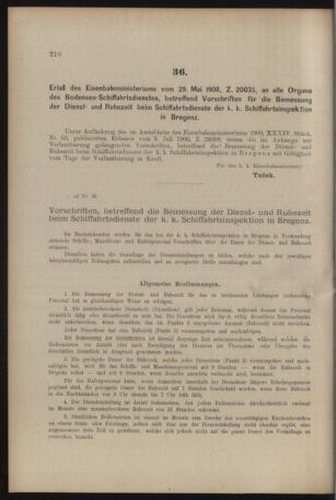 Verordnungs- und Anzeige-Blatt der k.k. General-Direction der österr. Staatsbahnen 19080606 Seite: 6