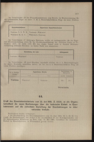 Verordnungs- und Anzeige-Blatt der k.k. General-Direction der österr. Staatsbahnen 19080704 Seite: 5