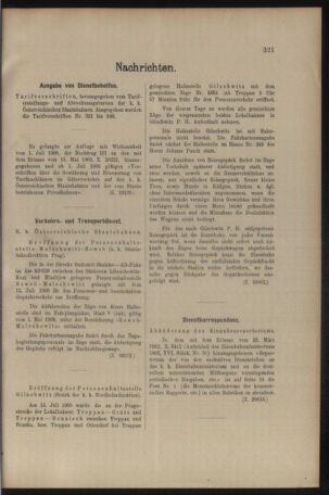 Verordnungs- und Anzeige-Blatt der k.k. General-Direction der österr. Staatsbahnen 19080725 Seite: 7