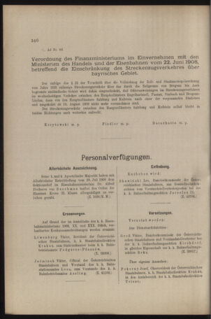 Verordnungs- und Anzeige-Blatt der k.k. General-Direction der österr. Staatsbahnen 19080808 Seite: 2