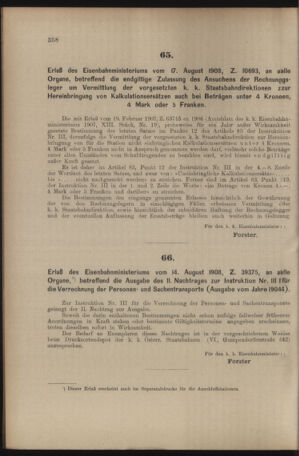 Verordnungs- und Anzeige-Blatt der k.k. General-Direction der österr. Staatsbahnen 19080822 Seite: 8