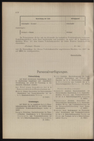 Verordnungs- und Anzeige-Blatt der k.k. General-Direction der österr. Staatsbahnen 19081010 Seite: 8