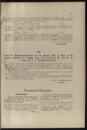 Verordnungs- und Anzeige-Blatt der k.k. General-Direction der österr. Staatsbahnen 19081107 Seite: 5