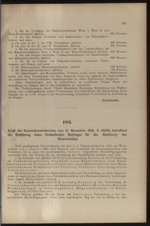 Verordnungs- und Anzeige-Blatt der k.k. General-Direction der österr. Staatsbahnen 19081114 Seite: 15