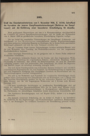 Verordnungs- und Anzeige-Blatt der k.k. General-Direction der österr. Staatsbahnen 19081114 Seite: 19