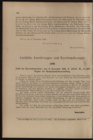 Verordnungs- und Anzeige-Blatt der k.k. General-Direction der österr. Staatsbahnen 19081120 Seite: 2