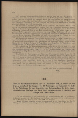 Verordnungs- und Anzeige-Blatt der k.k. General-Direction der österr. Staatsbahnen 19081205 Seite: 6