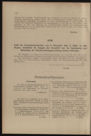 Verordnungs- und Anzeige-Blatt der k.k. General-Direction der österr. Staatsbahnen 19081212 Seite: 2