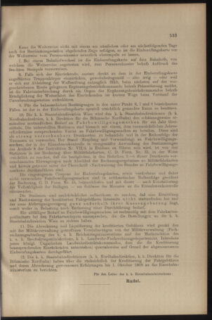 Verordnungs- und Anzeige-Blatt der k.k. General-Direction der österr. Staatsbahnen 19081214 Seite: 3