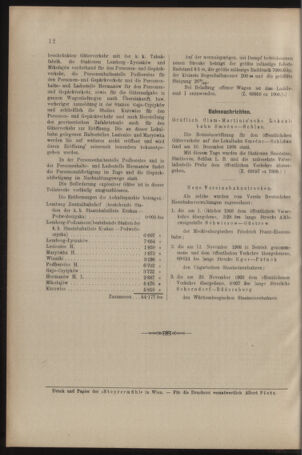 Verordnungs- und Anzeige-Blatt der k.k. General-Direction der österr. Staatsbahnen 19090102 Seite: 12