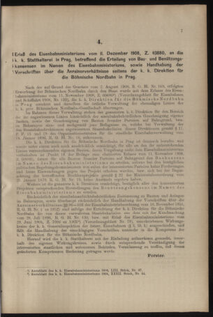 Verordnungs- und Anzeige-Blatt der k.k. General-Direction der österr. Staatsbahnen 19090102 Seite: 7