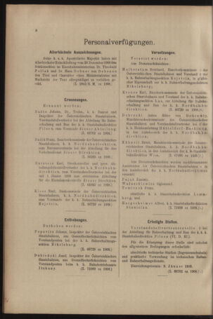 Verordnungs- und Anzeige-Blatt der k.k. General-Direction der österr. Staatsbahnen 19090102 Seite: 8