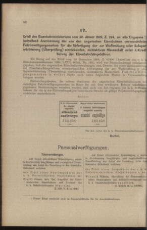 Verordnungs- und Anzeige-Blatt der k.k. General-Direction der österr. Staatsbahnen 19090206 Seite: 6