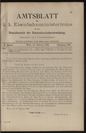 Verordnungs- und Anzeige-Blatt der k.k. General-Direction der österr. Staatsbahnen 19090213 Seite: 9