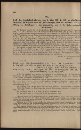 Verordnungs- und Anzeige-Blatt der k.k. General-Direction der österr. Staatsbahnen 19090320 Seite: 2