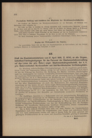 Verordnungs- und Anzeige-Blatt der k.k. General-Direction der österr. Staatsbahnen 19090424 Seite: 8