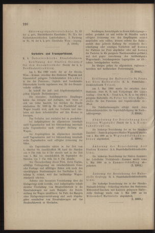 Verordnungs- und Anzeige-Blatt der k.k. General-Direction der österr. Staatsbahnen 19090508 Seite: 6