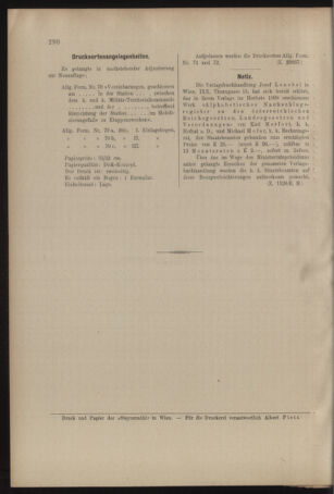 Verordnungs- und Anzeige-Blatt der k.k. General-Direction der österr. Staatsbahnen 19090612 Seite: 22