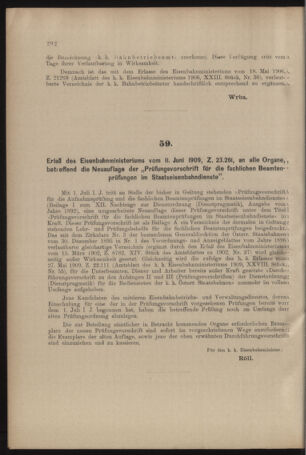 Verordnungs- und Anzeige-Blatt der k.k. General-Direction der österr. Staatsbahnen 19090619 Seite: 2