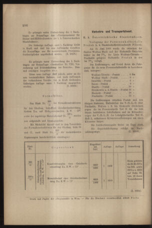 Verordnungs- und Anzeige-Blatt der k.k. General-Direction der österr. Staatsbahnen 19090619 Seite: 6