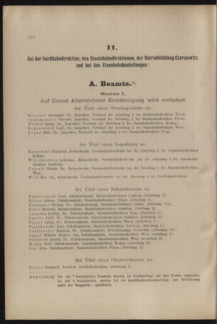 Verordnungs- und Anzeige-Blatt der k.k. General-Direction der österr. Staatsbahnen 19090630 Seite: 6