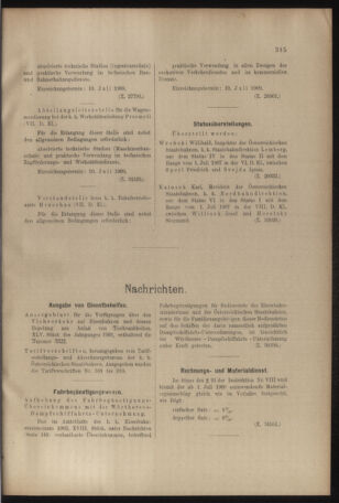 Verordnungs- und Anzeige-Blatt der k.k. General-Direction der österr. Staatsbahnen 19090703 Seite: 11