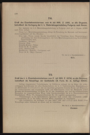 Verordnungs- und Anzeige-Blatt der k.k. General-Direction der österr. Staatsbahnen 19090724 Seite: 2