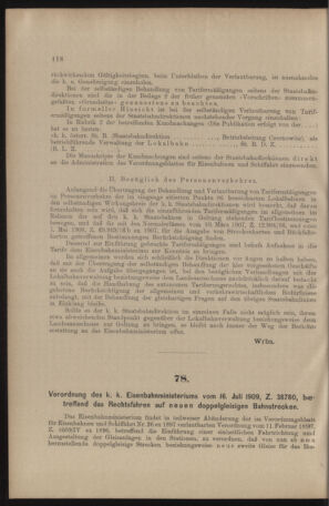 Verordnungs- und Anzeige-Blatt der k.k. General-Direction der österr. Staatsbahnen 19090731 Seite: 6