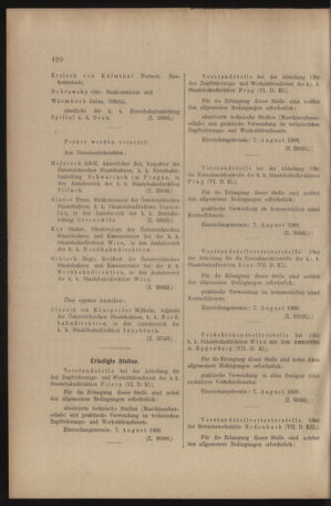 Verordnungs- und Anzeige-Blatt der k.k. General-Direction der österr. Staatsbahnen 19090731 Seite: 8