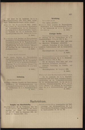 Verordnungs- und Anzeige-Blatt der k.k. General-Direction der österr. Staatsbahnen 19090807 Seite: 3