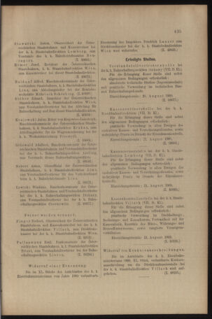 Verordnungs- und Anzeige-Blatt der k.k. General-Direction der österr. Staatsbahnen 19090814 Seite: 5