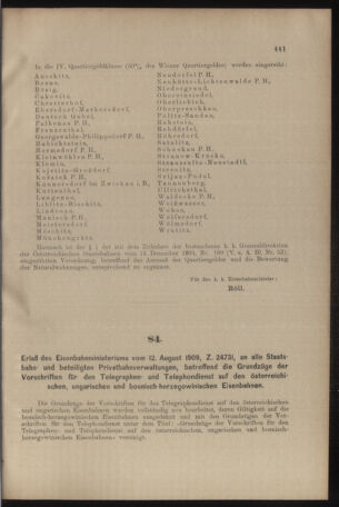 Verordnungs- und Anzeige-Blatt der k.k. General-Direction der österr. Staatsbahnen 19090821 Seite: 3