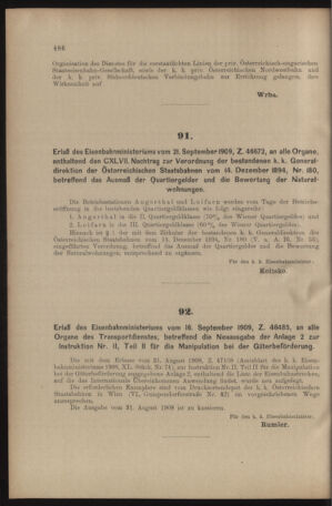 Verordnungs- und Anzeige-Blatt der k.k. General-Direction der österr. Staatsbahnen 19090925 Seite: 2