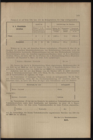 Verordnungs- und Anzeige-Blatt der k.k. General-Direction der österr. Staatsbahnen 19091009 Seite: 11