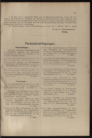 Verordnungs- und Anzeige-Blatt der k.k. General-Direction der österr. Staatsbahnen 19091009 Seite: 13