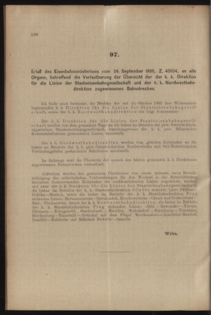 Verordnungs- und Anzeige-Blatt der k.k. General-Direction der österr. Staatsbahnen 19091009 Seite: 2