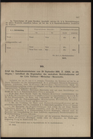 Verordnungs- und Anzeige-Blatt der k.k. General-Direction der österr. Staatsbahnen 19091009 Seite: 9