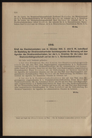 Verordnungs- und Anzeige-Blatt der k.k. General-Direction der österr. Staatsbahnen 19091015 Seite: 4