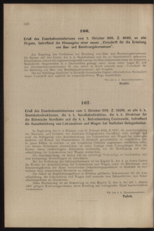 Verordnungs- und Anzeige-Blatt der k.k. General-Direction der österr. Staatsbahnen 19091016 Seite: 2