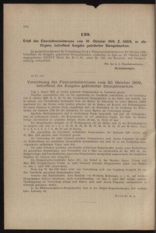 Verordnungs- und Anzeige-Blatt der k.k. General-Direction der österr. Staatsbahnen 19091106 Seite: 6