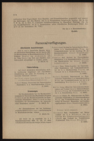 Verordnungs- und Anzeige-Blatt der k.k. General-Direction der österr. Staatsbahnen 19091113 Seite: 6