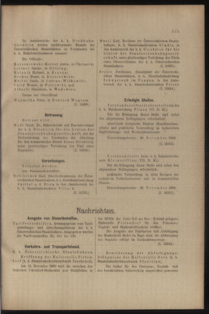 Verordnungs- und Anzeige-Blatt der k.k. General-Direction der österr. Staatsbahnen 19091113 Seite: 7