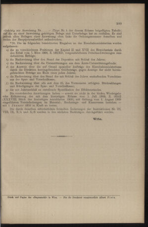 Verordnungs- und Anzeige-Blatt der k.k. General-Direction der österr. Staatsbahnen 19091120 Seite: 23