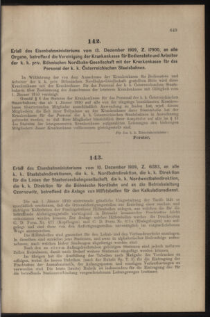 Verordnungs- und Anzeige-Blatt der k.k. General-Direction der österr. Staatsbahnen 19091218 Seite: 11