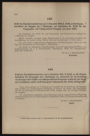 Verordnungs- und Anzeige-Blatt der k.k. General-Direction der österr. Staatsbahnen 19091218 Seite: 14