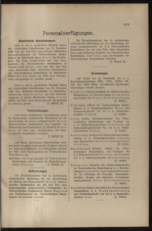 Verordnungs- und Anzeige-Blatt der k.k. General-Direction der österr. Staatsbahnen 19091218 Seite: 15