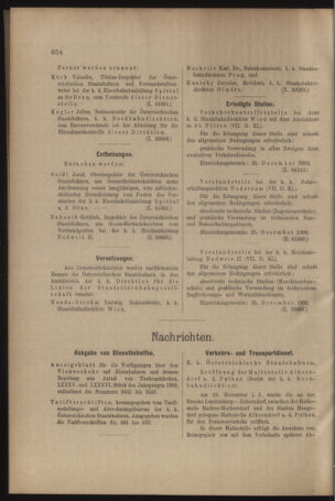 Verordnungs- und Anzeige-Blatt der k.k. General-Direction der österr. Staatsbahnen 19091218 Seite: 16