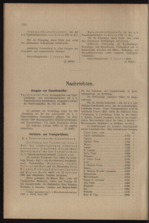 Verordnungs- und Anzeige-Blatt der k.k. General-Direction der österr. Staatsbahnen 19091231 Seite: 10